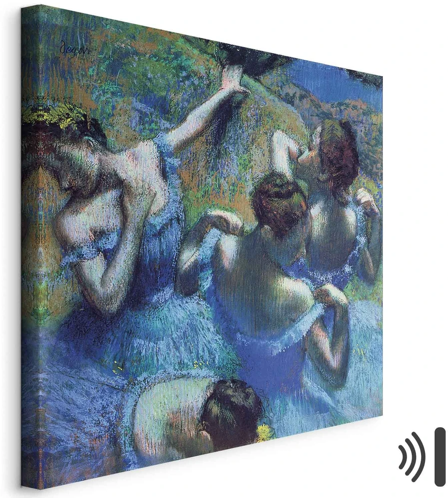Paveikslas Edgar Degas - Mėlynos šokėjos II