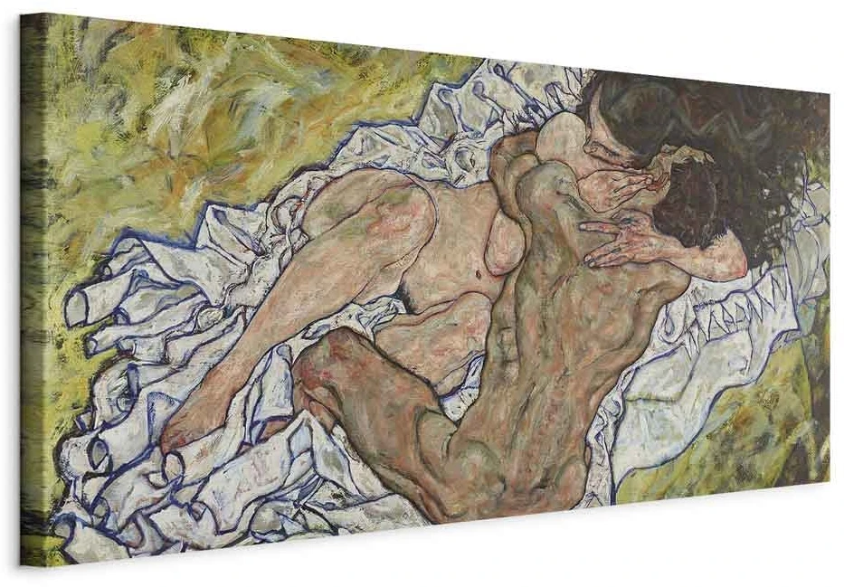 Paveikslas Egon Schiele - Apsikabinimas (Mylimieji II)