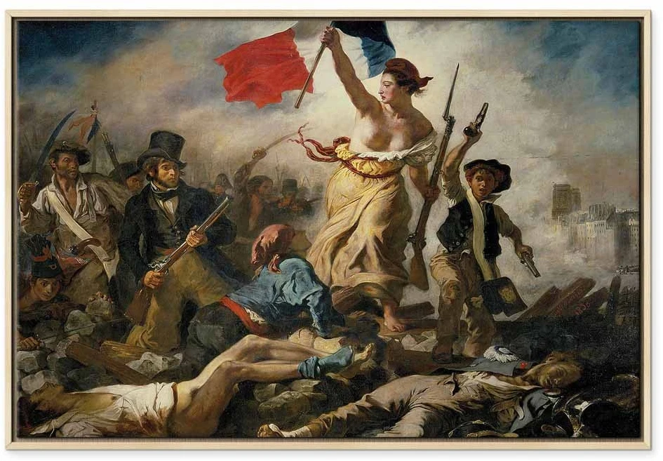 Paveikslas Eugène Delacroix - Laisvė vedanti žmones
