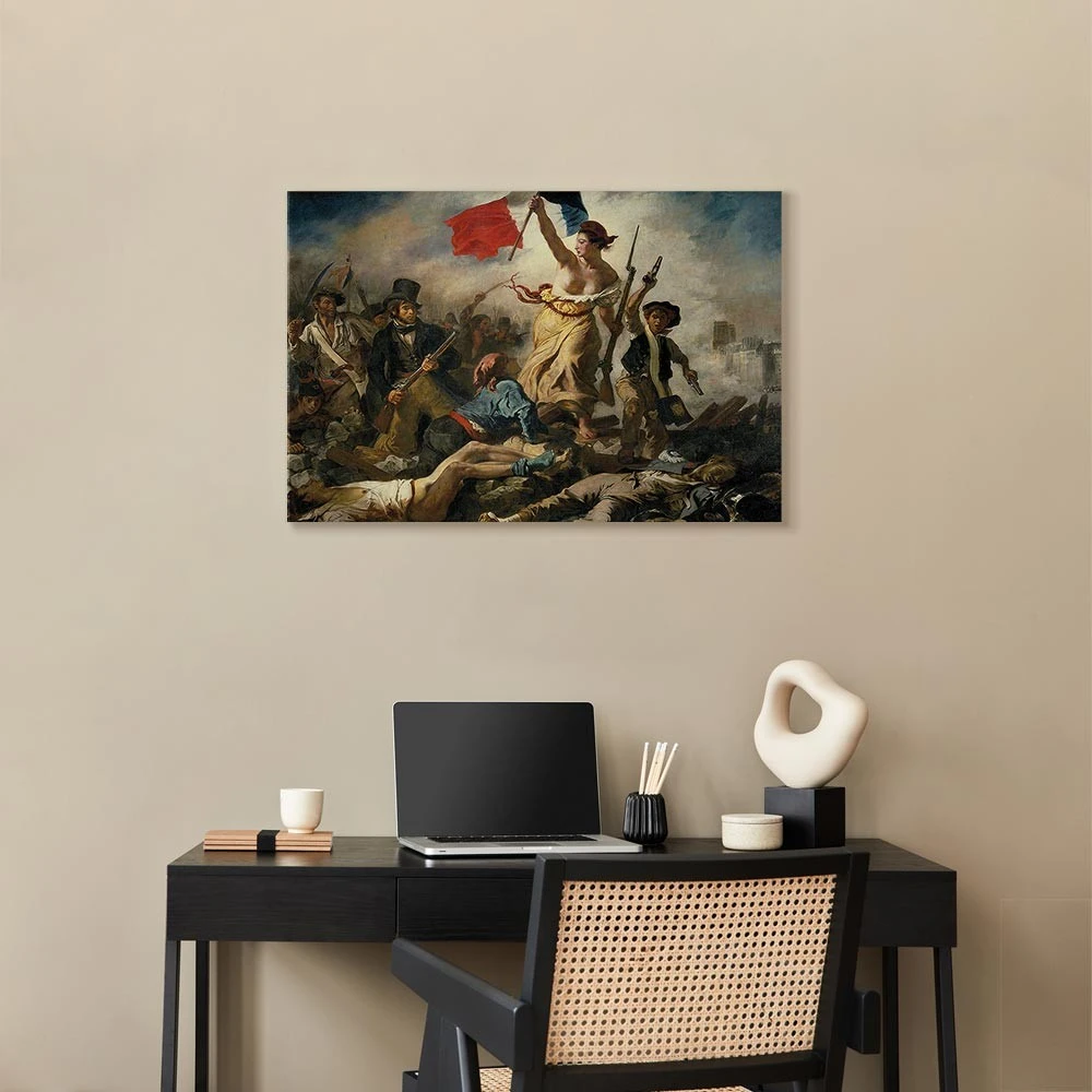 Paveikslas Eugène Delacroix - Laisvė vedanti žmones