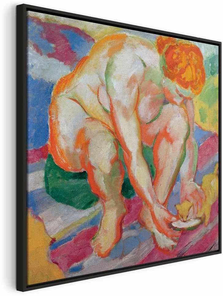Paveikslas Franz Marc - Aktas su kate