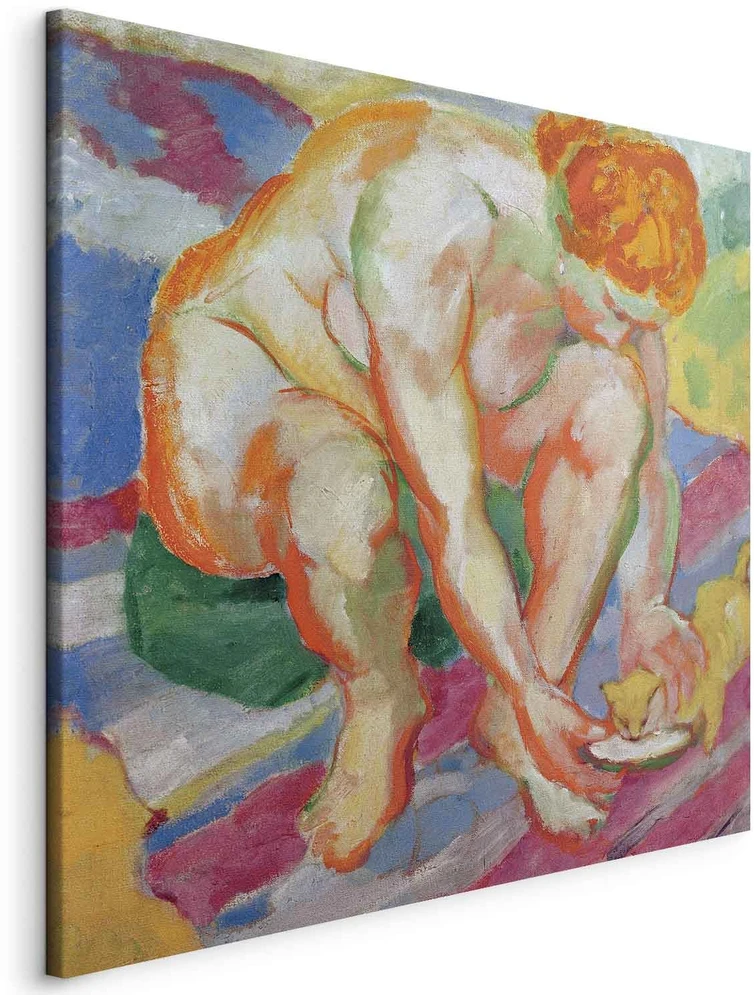Paveikslas Franz Marc - Aktas su kate