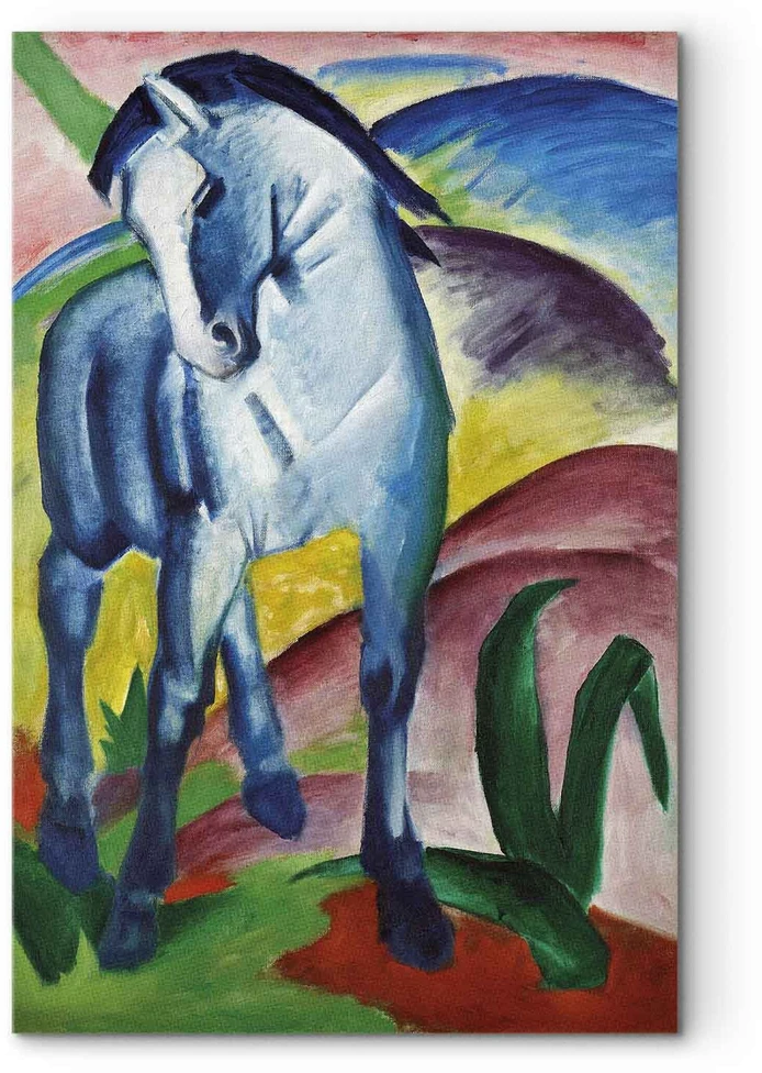 Paveikslas Franz Marc - Mėlynasis arklys