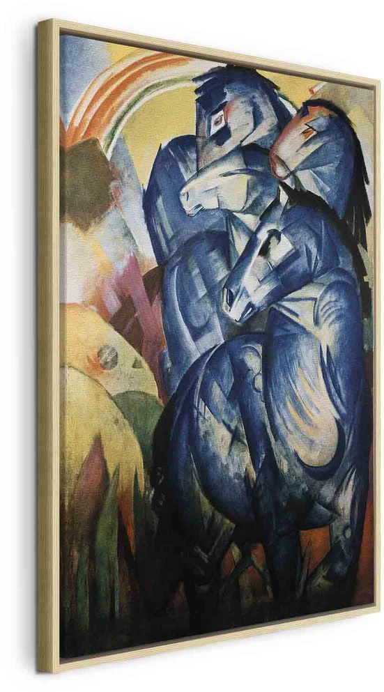 Paveikslas Franz Marc - Mėlynųjų arklių bokštas