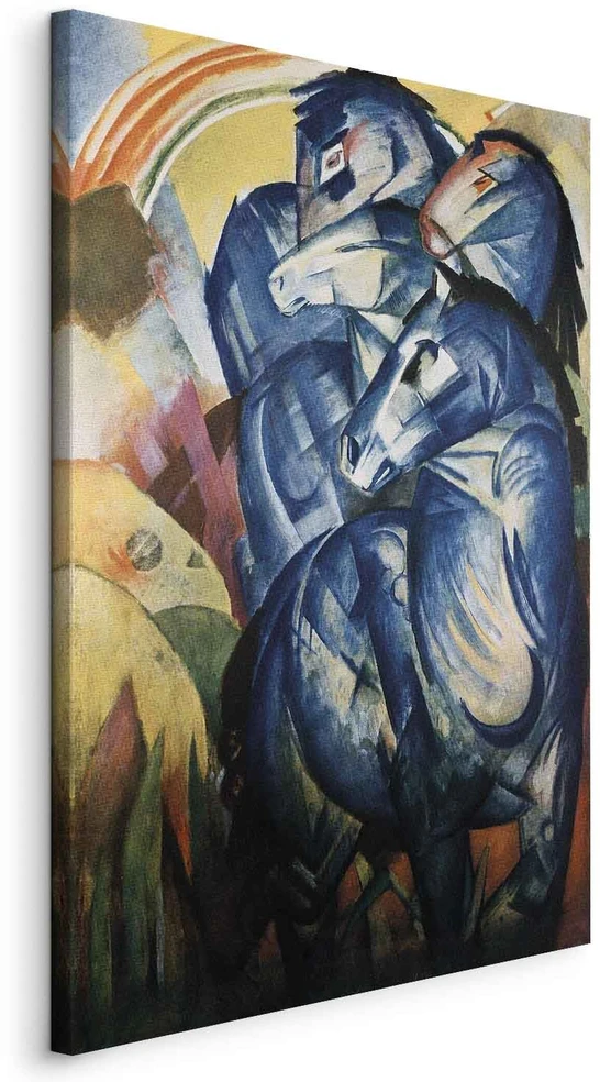 Paveikslas Franz Marc - Mėlynųjų arklių bokštas