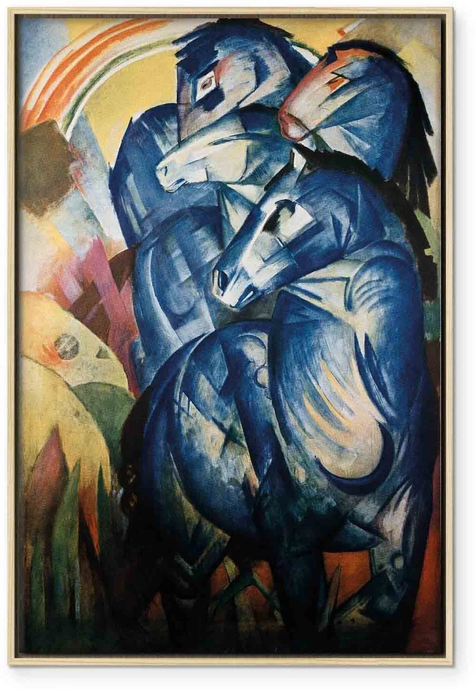 Paveikslas Franz Marc - Mėlynųjų arklių bokštas