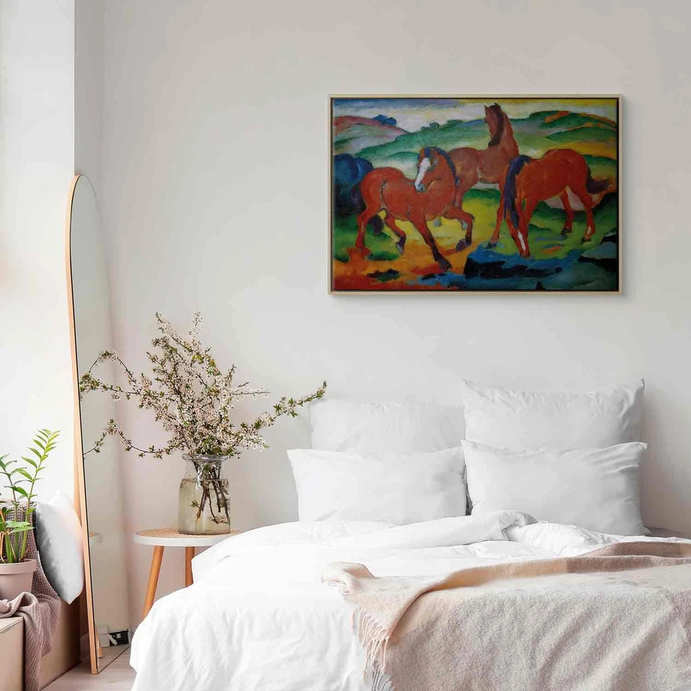 Paveikslas Franz Marc - Raudonieji arkliai