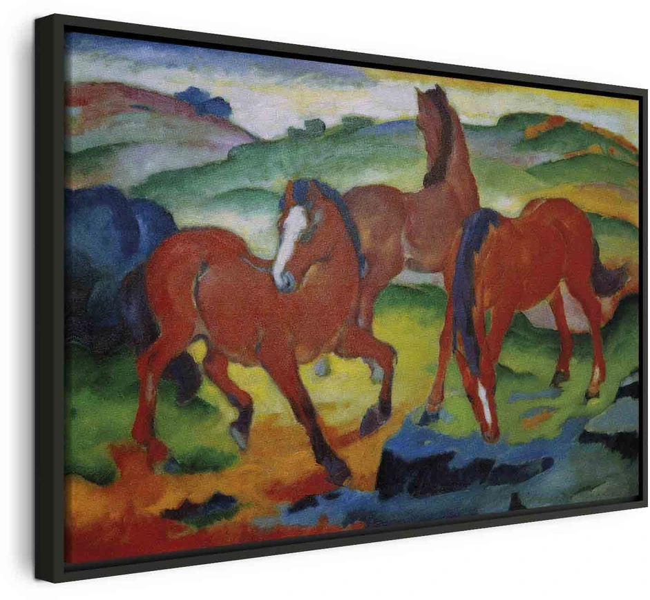 Paveikslas Franz Marc - Raudonieji arkliai