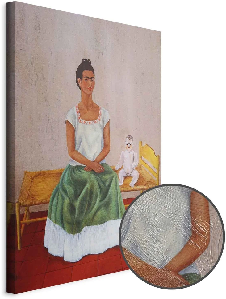 Paveikslas Frida Kahlo - Aš ir mano lėlė