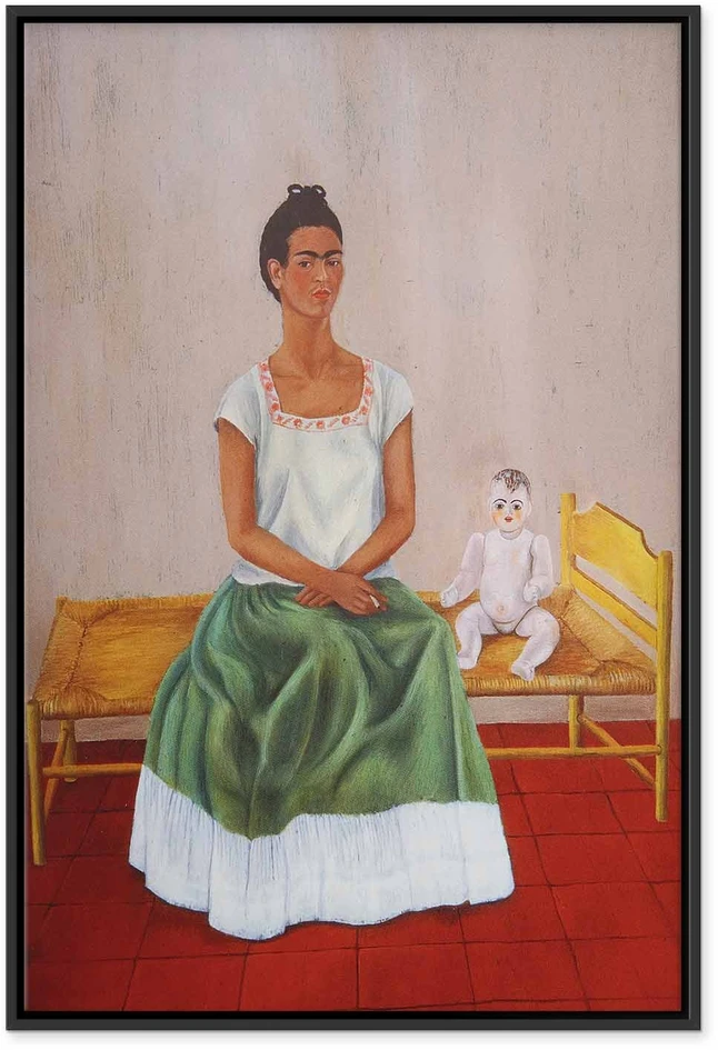 Paveikslas Frida Kahlo - Aš ir mano lėlė