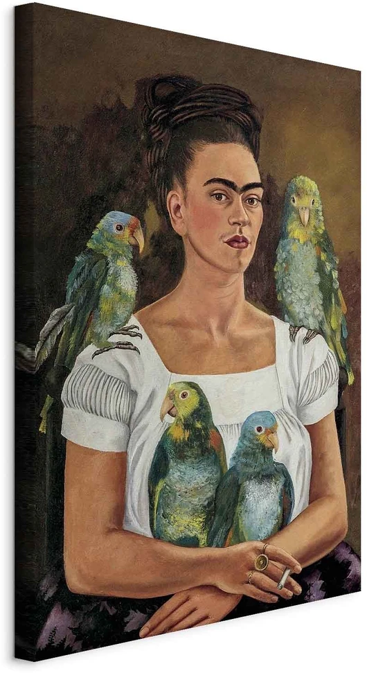 Paveikslas Frida Kahlo - Aš ir mano papūgos