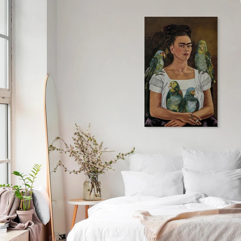 Paveikslas Frida Kahlo - Aš ir mano papūgos