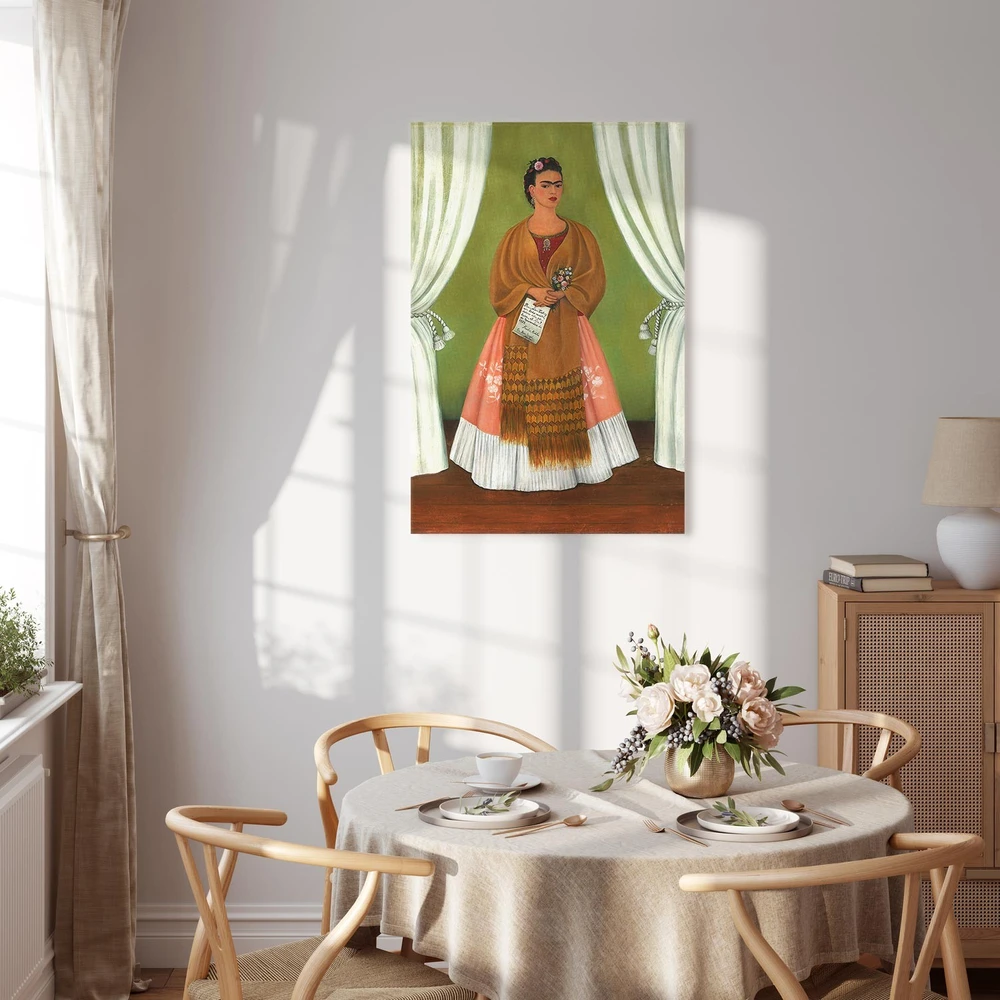 Paveikslas Frida Kahlo - Autoportretas, skirtas Leonui Trockiui