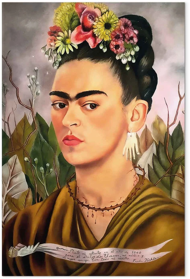 Paveikslas Frida Kahlo - Autoportretas, skirtas dr. Eloesser