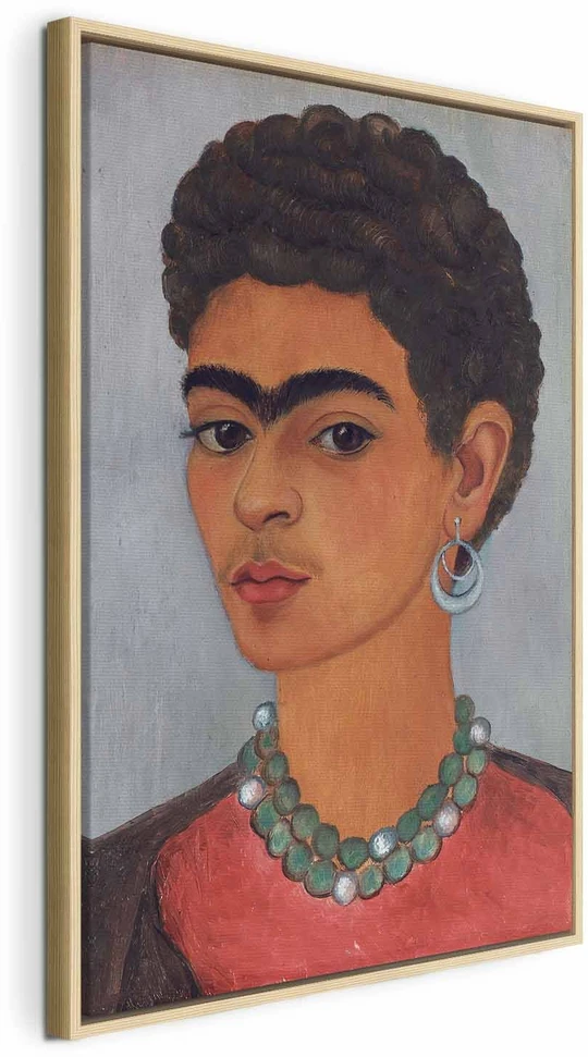 Paveikslas Frida Kahlo - Autoportretas garbanotais plaukais