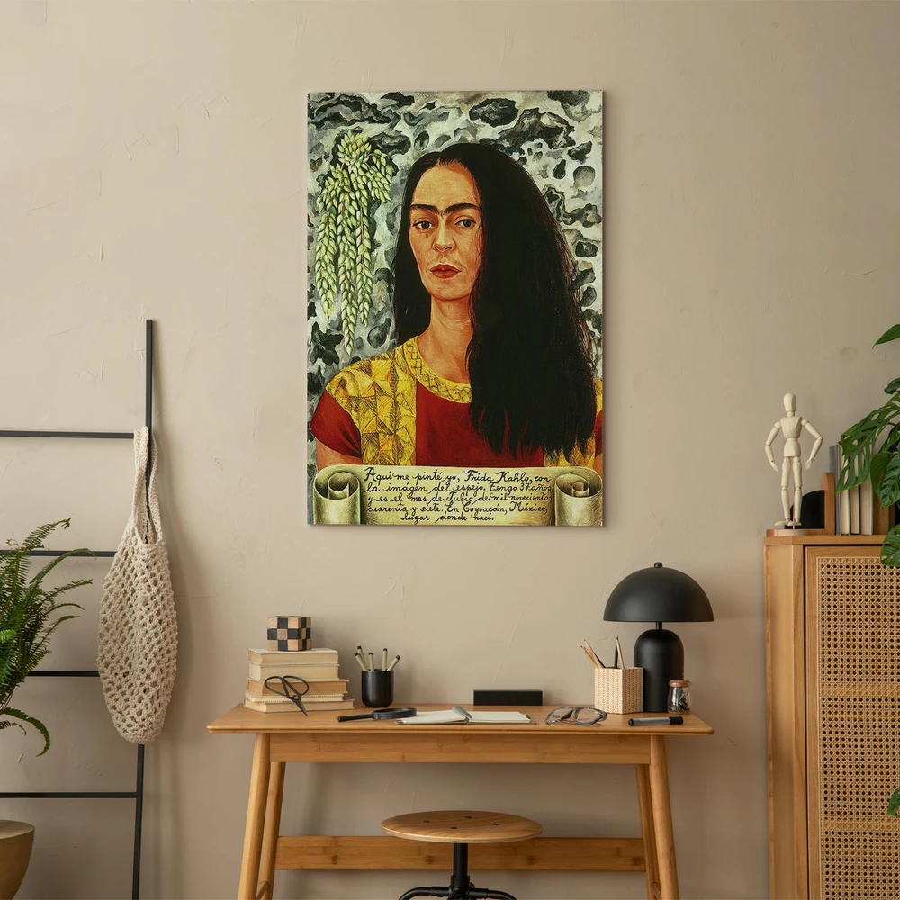Paveikslas Frida Kahlo - Autoportretas palaidais plaukais