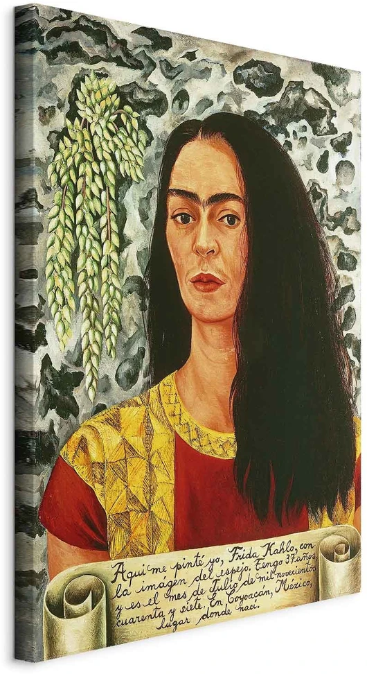 Paveikslas Frida Kahlo - Autoportretas palaidais plaukais