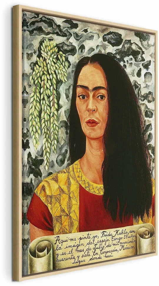 Paveikslas Frida Kahlo - Autoportretas palaidais plaukais