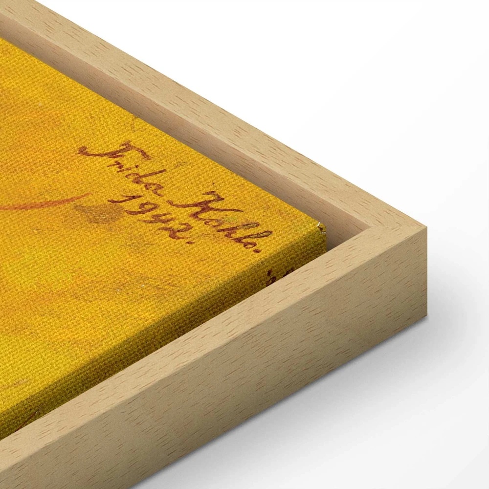 Paveikslas Frida Kahlo - Autoportretas su beždžione ir papūga