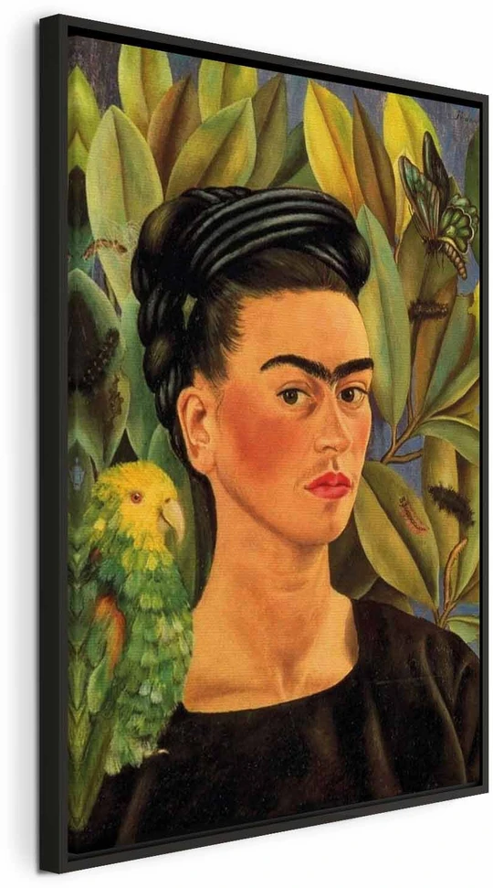 Paveikslas Frida Kahlo - Autoportretas su Bonito