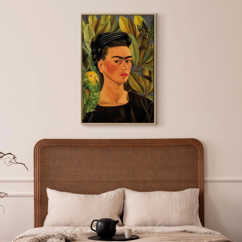 Paveikslas Frida Kahlo - Autoportretas su Bonito