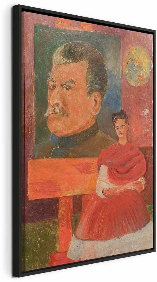 Paveikslas Frida Kahlo - Autoportretas su Stalinu
