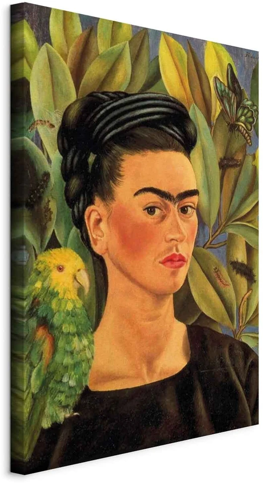 Paveikslas Frida Kahlo - Autoportretas su Bonito