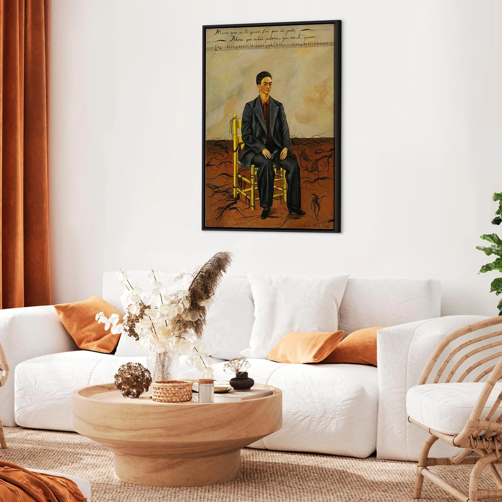 Paveikslas Frida Kahlo - Autoportretas trumpais plaukais