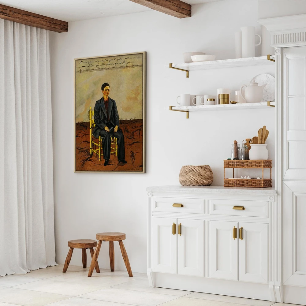 Paveikslas Frida Kahlo - Autoportretas trumpais plaukais