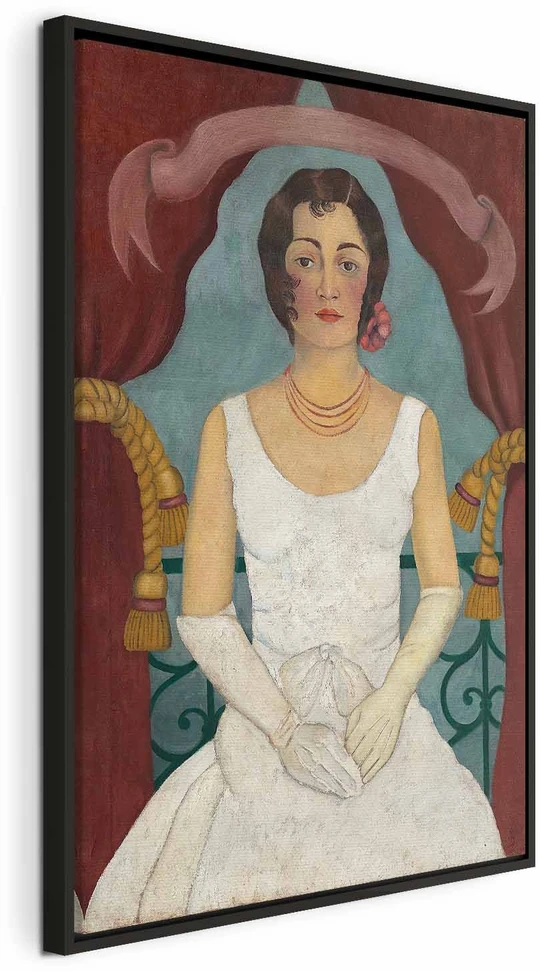 Paveikslas Frida Kahlo - Baltai apsirengusios damos portretas