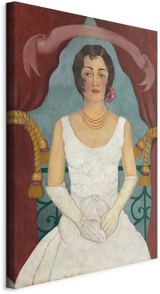 Paveikslas Frida Kahlo - Baltai apsirengusios damos portretas