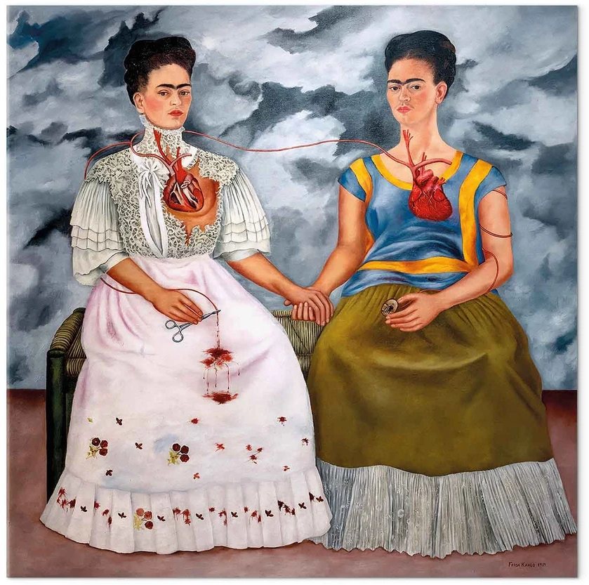 Paveikslas Frida Kahlo - Dvi Fridos