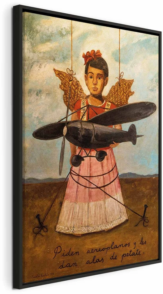 Paveikslas Frida Kahlo - Jie prašė lėktuvų, o gavo šiaudinius sparnus