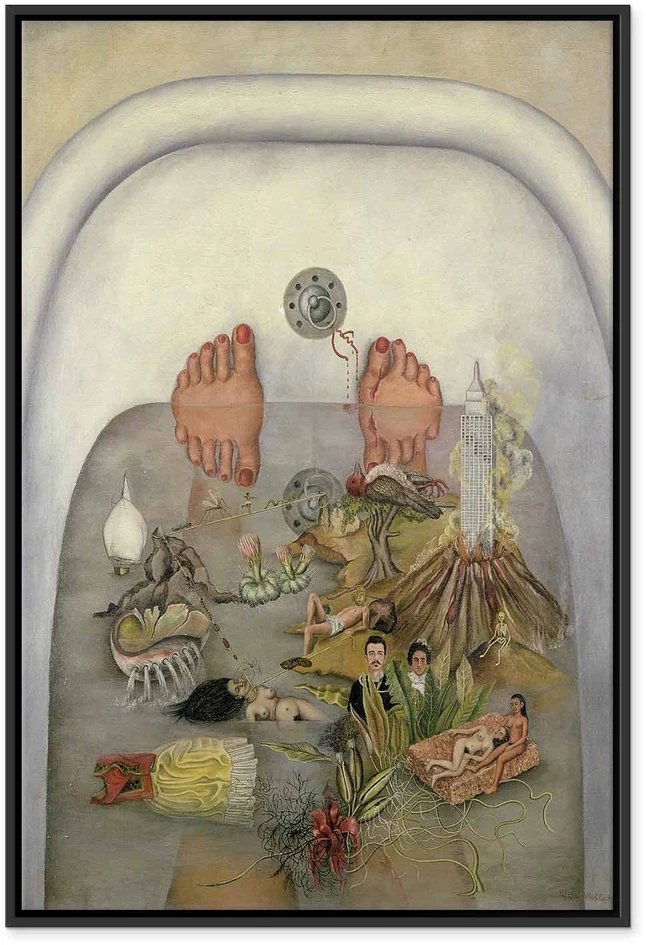 Paveikslas Frida Kahlo - Ką man davė vanduo