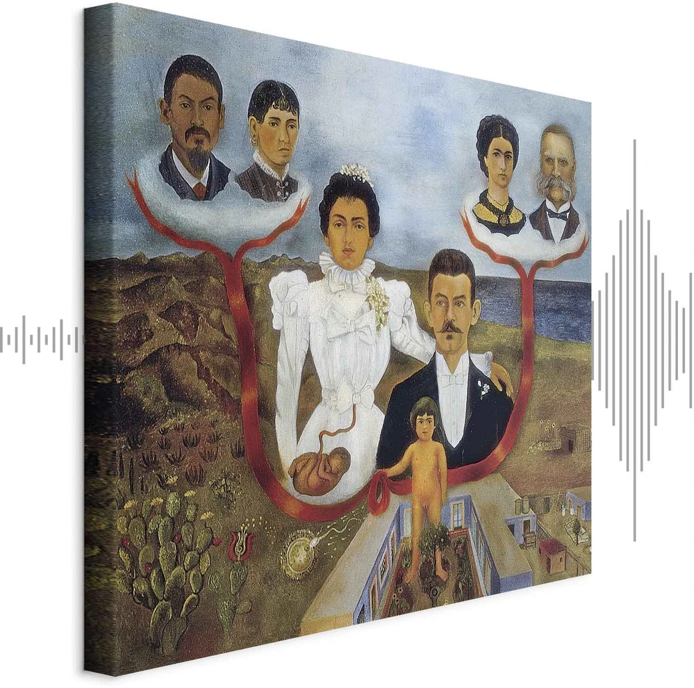Paveikslas Frida Kahlo - Mano seneliai, mano tėvai ir aš