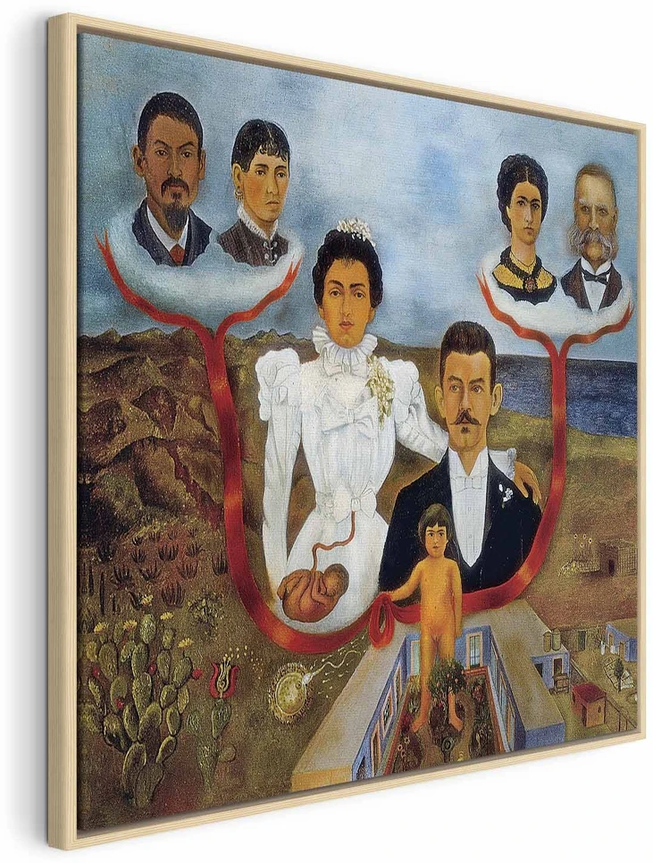Paveikslas Frida Kahlo - Mano seneliai, mano tėvai ir aš