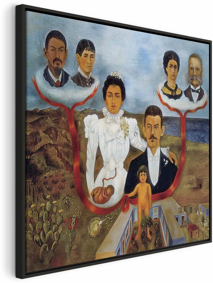Paveikslas Frida Kahlo - Mano seneliai, mano tėvai ir aš