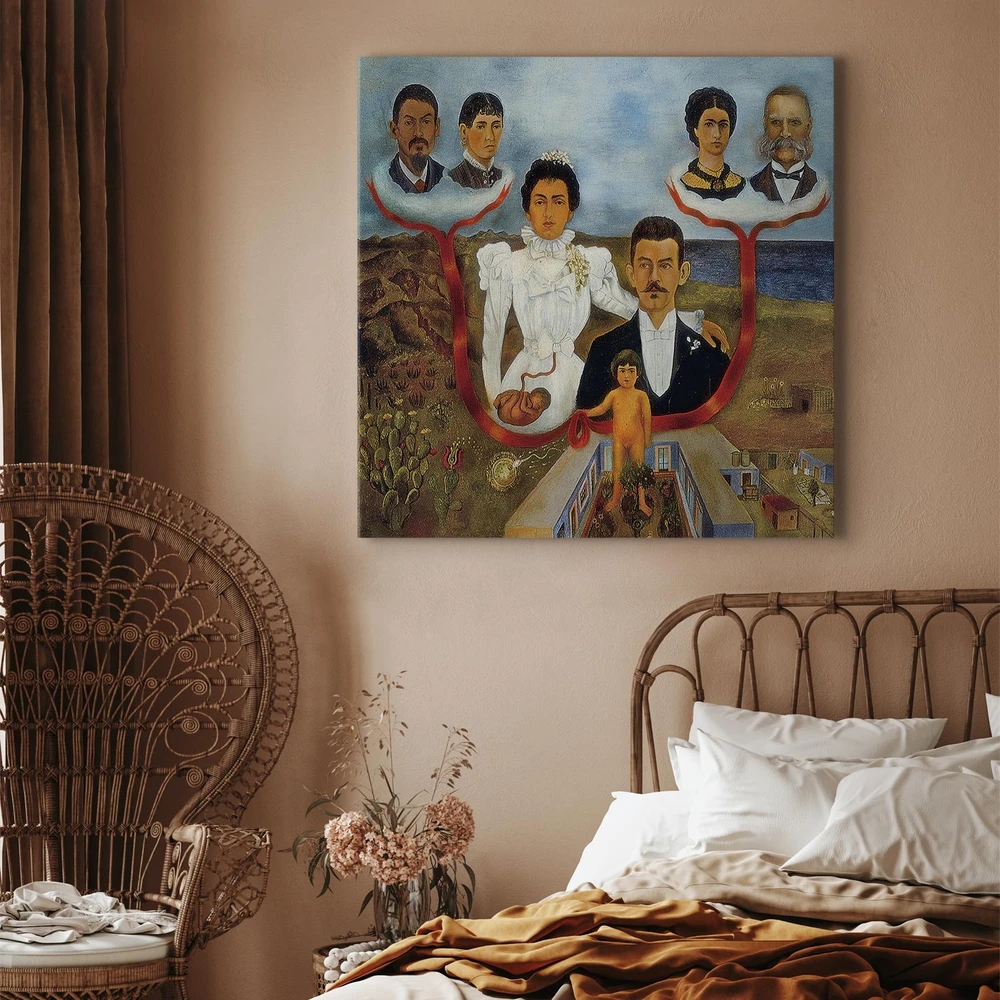 Paveikslas Frida Kahlo - Mano seneliai, mano tėvai ir aš