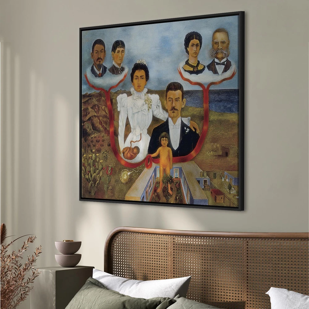 Paveikslas Frida Kahlo - Mano seneliai, mano tėvai ir aš