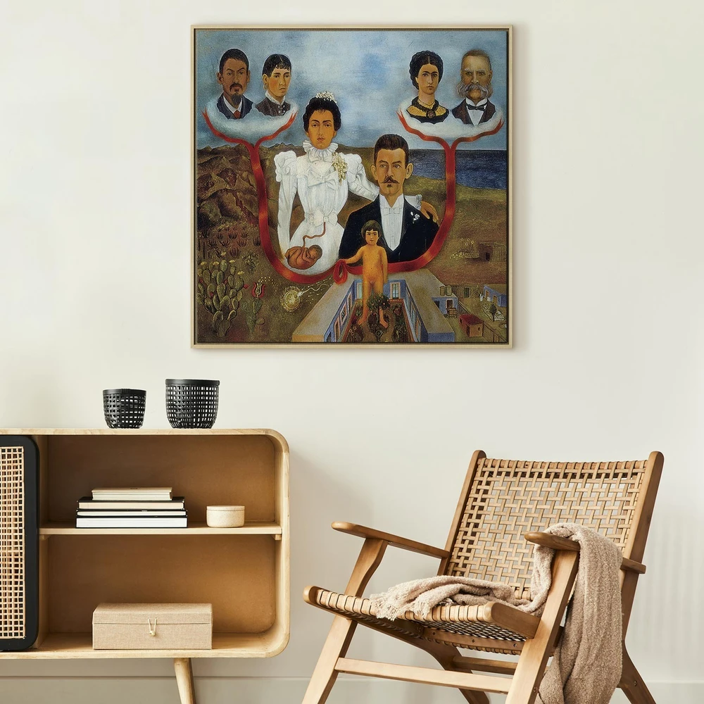 Paveikslas Frida Kahlo - Mano seneliai, mano tėvai ir aš