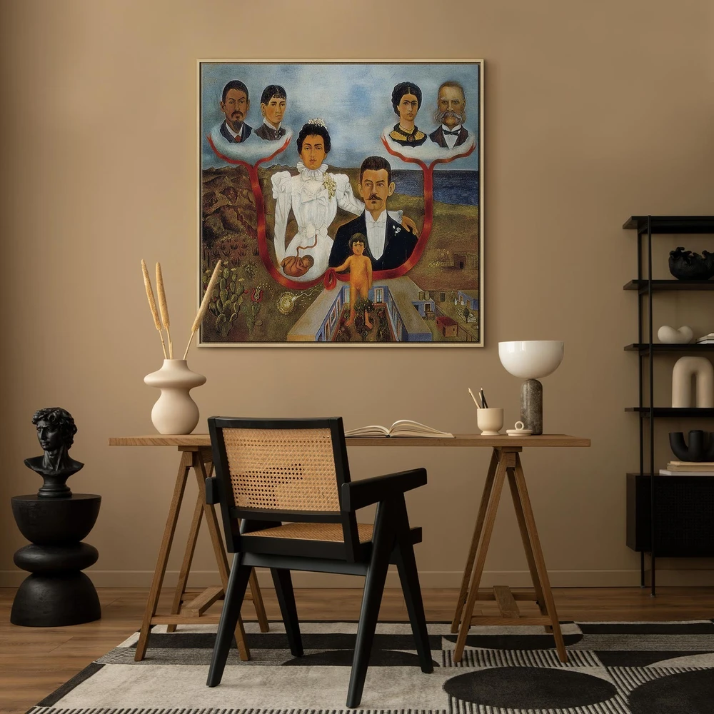 Paveikslas Frida Kahlo - Mano seneliai, mano tėvai ir aš