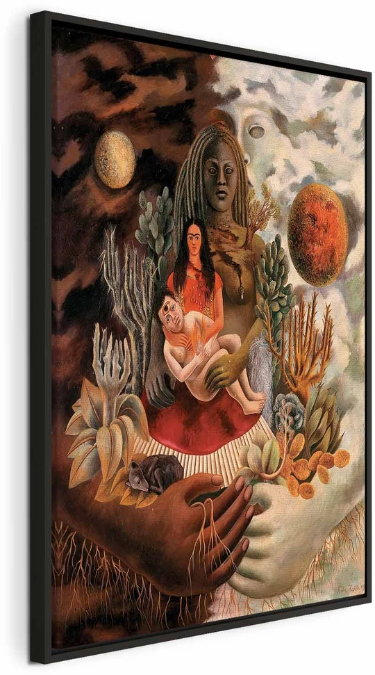 Paveikslas Frida Kahlo - Meilės glėbys: visata, žemė (Meksika), aš, Diego ir ponas Xolotl