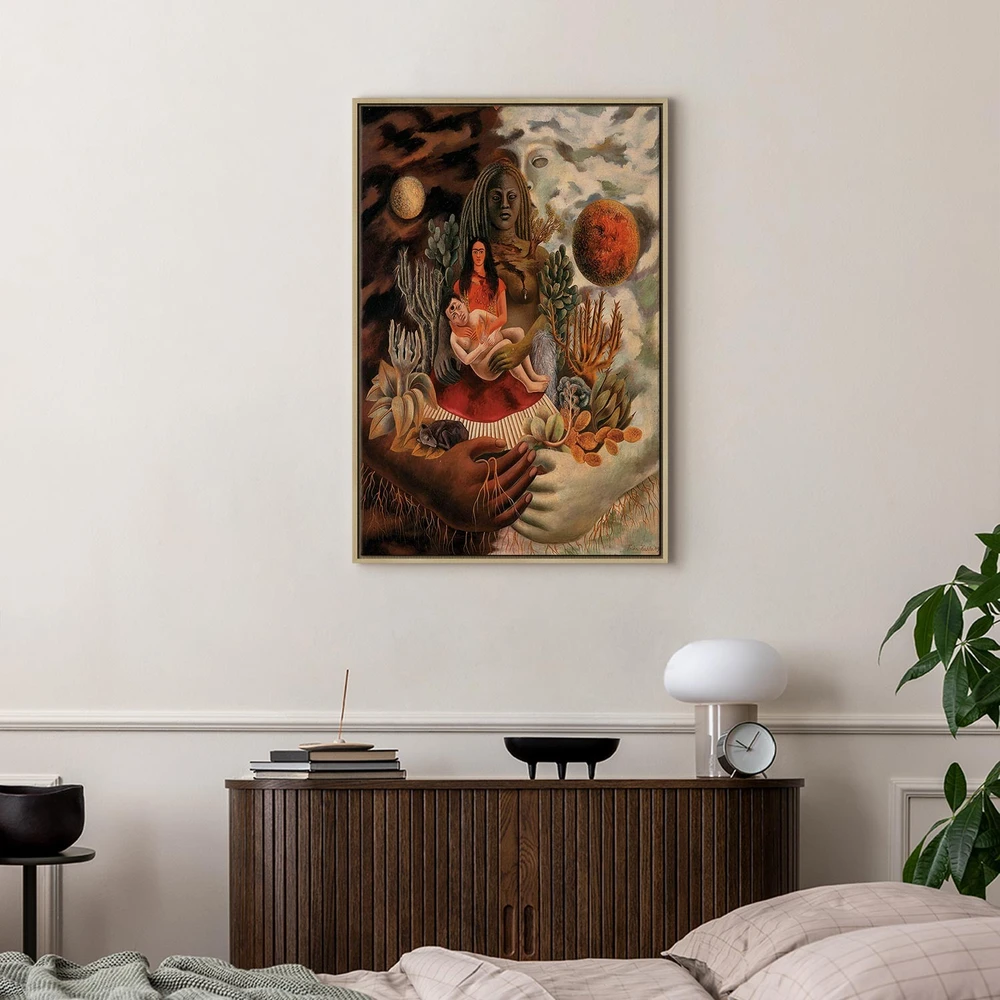 Paveikslas Frida Kahlo - Meilės glėbys: visata, žemė (Meksika), aš, Diego ir ponas Xolotl
