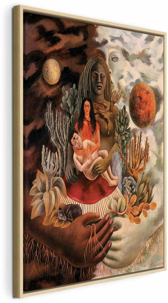 Paveikslas Frida Kahlo - Meilės glėbys: visata, žemė (Meksika), aš, Diego ir ponas Xolotl