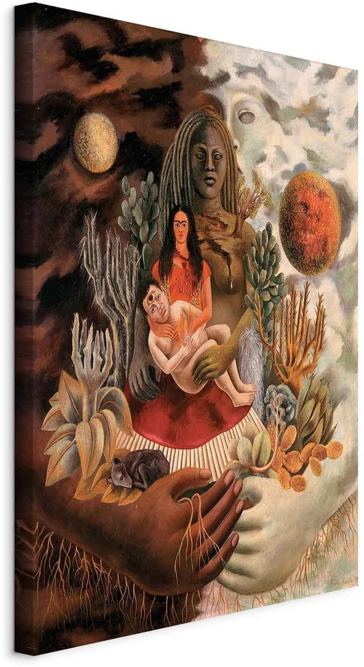 Paveikslas Frida Kahlo - Meilės glėbys: visata, žemė (Meksika), aš, Diego ir ponas Xolotl