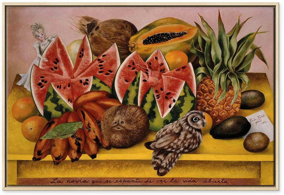 Paveikslas Frida Kahlo - Nuotaka, išsigandusi atverto gyvenimo