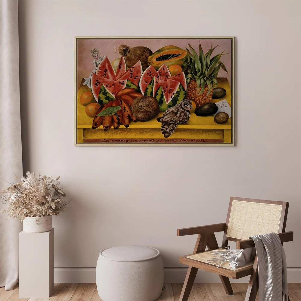 Paveikslas Frida Kahlo - Nuotaka, išsigandusi atverto gyvenimo