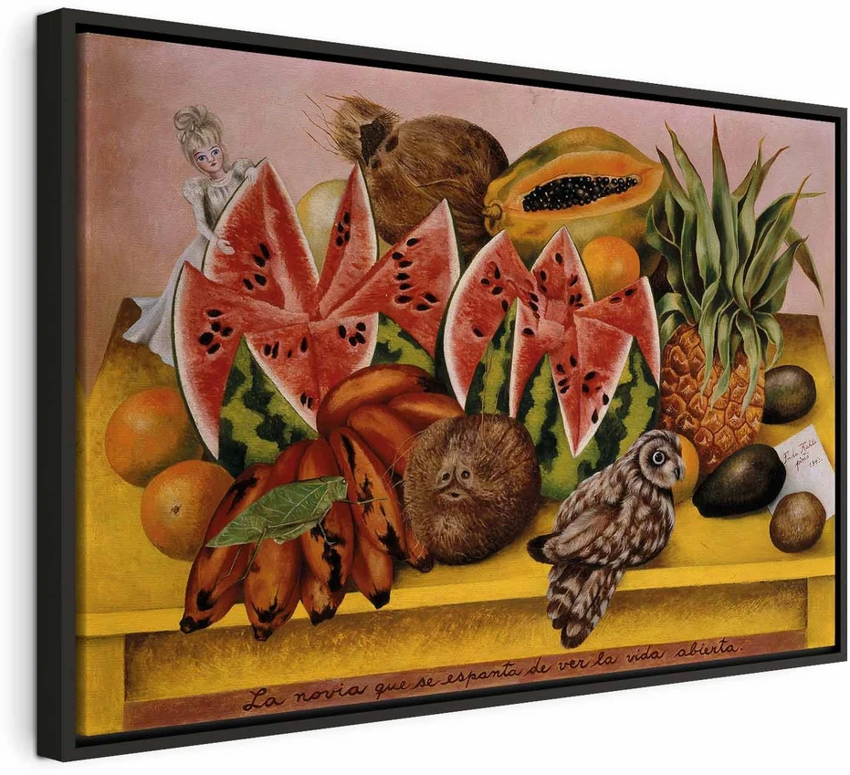 Paveikslas Frida Kahlo - Nuotaka, išsigandusi atverto gyvenimo