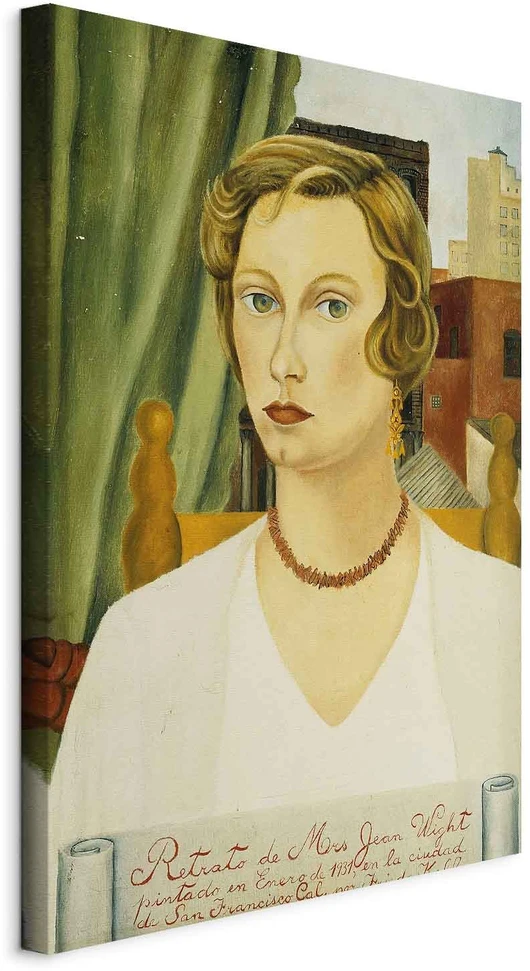 Paveikslas Frida Kahlo - Ponios Jean Wight portretas