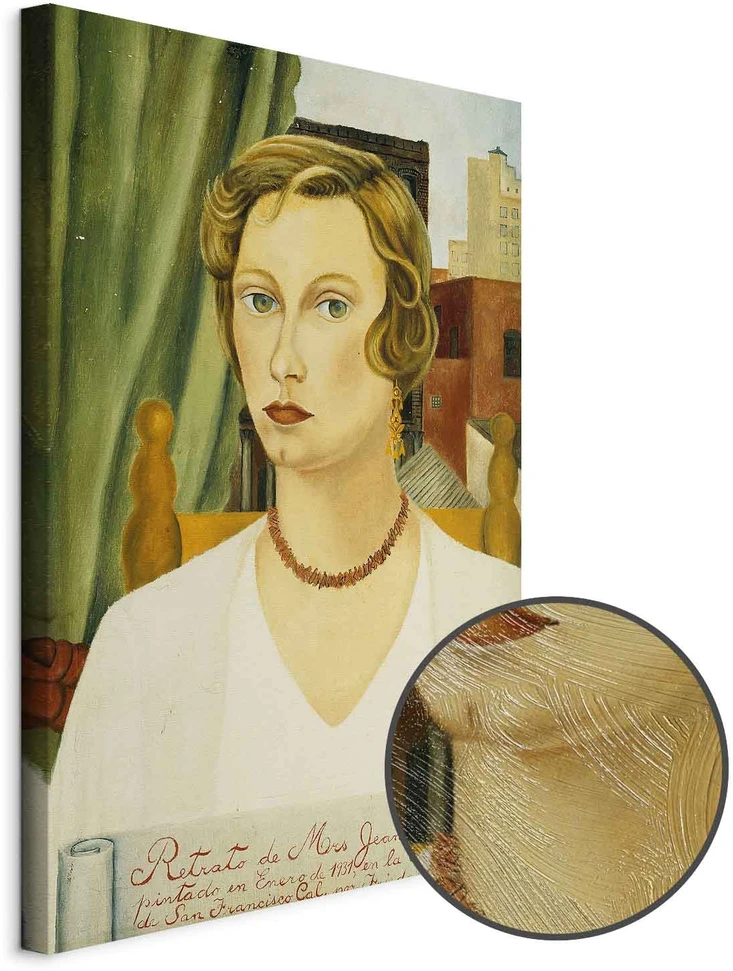 Paveikslas Frida Kahlo - Ponios Jean Wight portretas